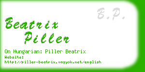 beatrix piller business card